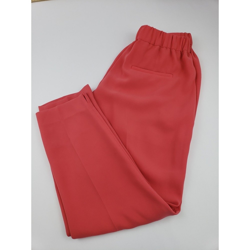 J Crew Pull On Dress Pants Size 4 Color Pink Stretchy Comfort WaistBand